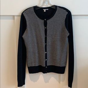 Halogen Black and white check sweater